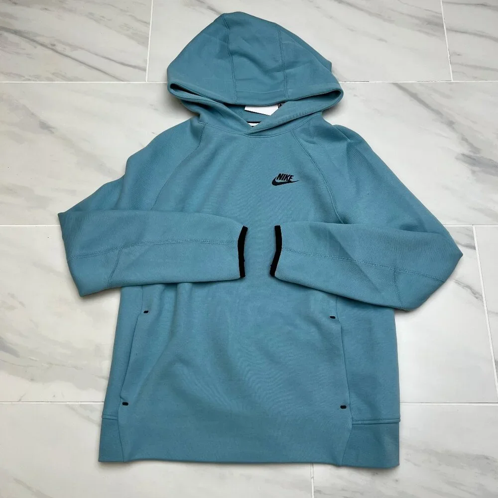 Nike Kid's Sportswear Tech Fleece 'Blue' Pullover Hoodie FD3291-464